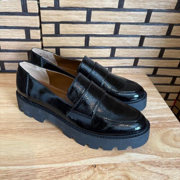 Franco Sarto Black Loafers Size 10 - Picture 1 of 7